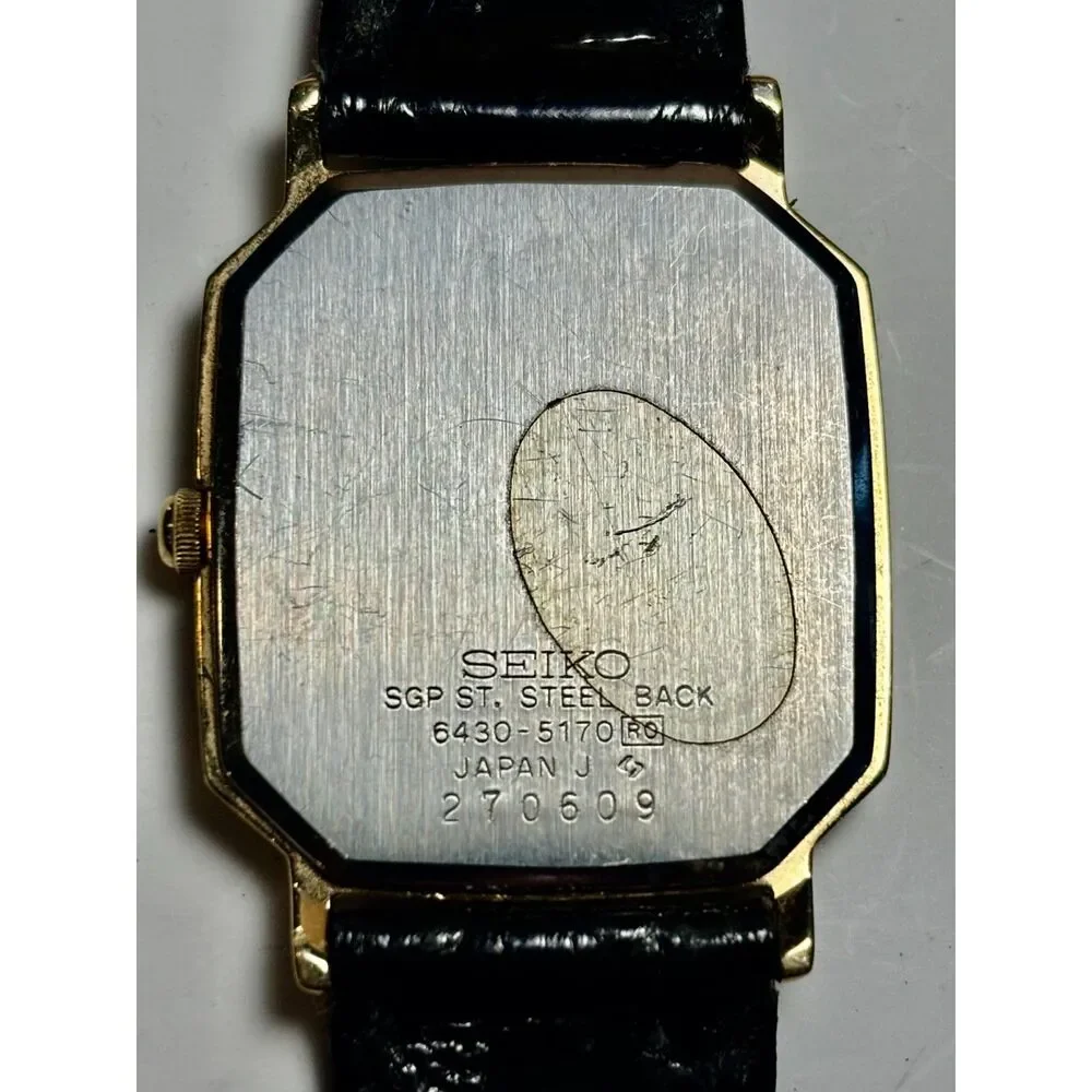 Vintage Seiko Quartz Octagonal Dress Watch